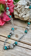 Load image into Gallery viewer, N0758 Turquoise Navajo Pearls Necklace (24”-26”)
