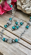 Load image into Gallery viewer, E0663 Navajo Pearls Turquoise Earring (2.2”)
