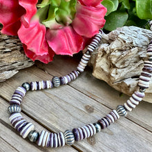 Load image into Gallery viewer, N0756 Spiny Oyster Navajo Pearls Necklace (20”-22”)
