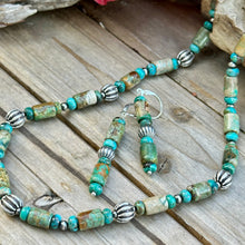 Load image into Gallery viewer, E0662 Navajo Pearls Turquoise Earring (2.2”)
