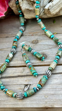 Load image into Gallery viewer, N0757 Turquoise Navajo Pearls Necklace (20”-22”)
