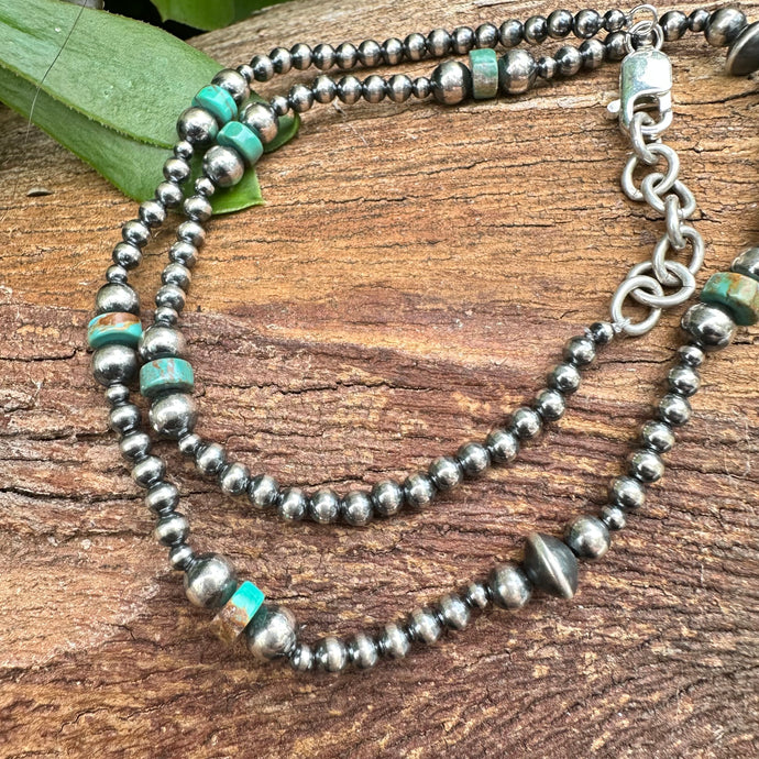 N0707  Navajo Pearls Necklace (18”-20”)