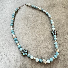 Load image into Gallery viewer, SN0159.    18”-20” Larimar Sterling Necklace
