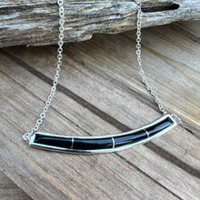 Load image into Gallery viewer, N0678   Onyx Necklace (17”-18”)
