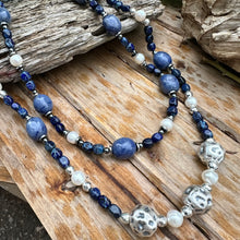 Load image into Gallery viewer, N0712  Dumortierite Blue Necklace (24”)
