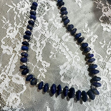 Load image into Gallery viewer, SSP- 332   20”-22” Afghan Lapis Navajo Pearl Necklace
