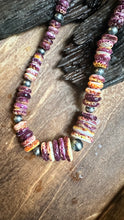 Load image into Gallery viewer, N0638  Navajo Pearls Purple Spiny Oyster Necklace (18”-20”)

