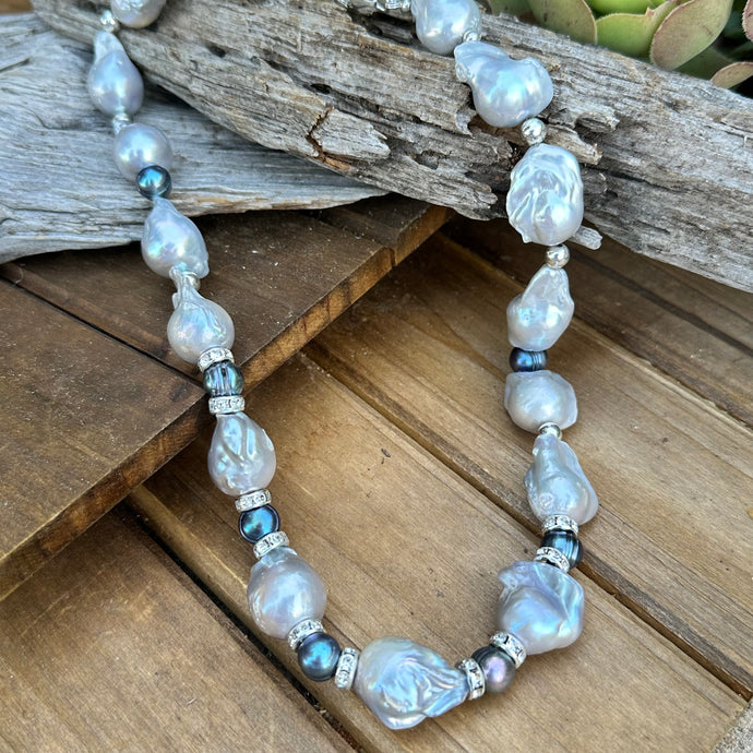 N0567 Baroque Pearls Necklace (18”-20”)
