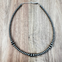 Load image into Gallery viewer, SN0118.  14”-17” Navajo Pearls Necklace
