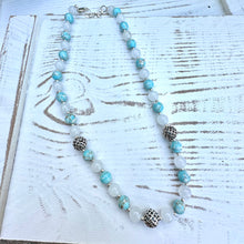 Load image into Gallery viewer, SN0107.  16&quot;-18&quot;  Beach &amp; Moonstone Necklace
